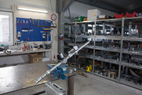 Großes Ersatzteillager für Gasanlagen